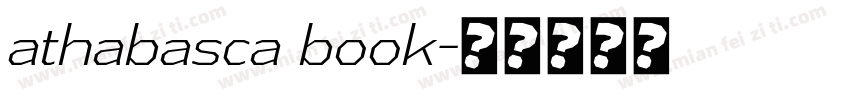 athabasca book字体转换